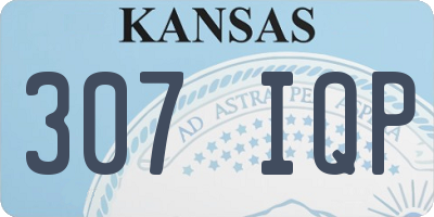 KS license plate 307IQP