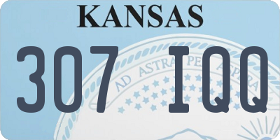 KS license plate 307IQQ