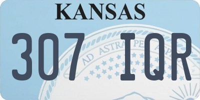 KS license plate 307IQR