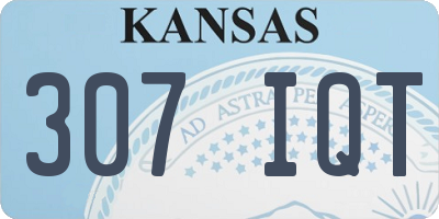 KS license plate 307IQT