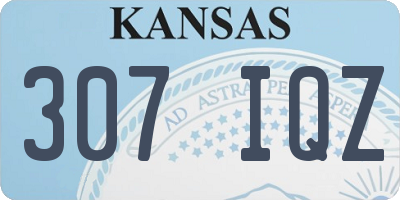 KS license plate 307IQZ