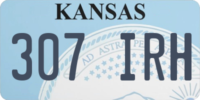 KS license plate 307IRH