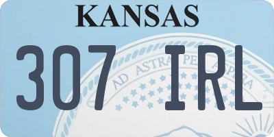 KS license plate 307IRL