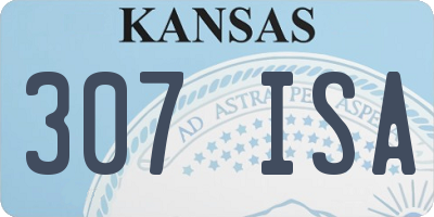 KS license plate 307ISA