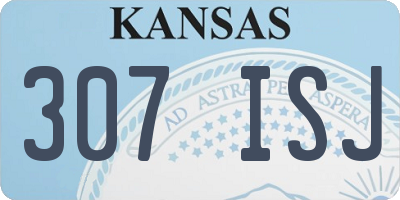 KS license plate 307ISJ