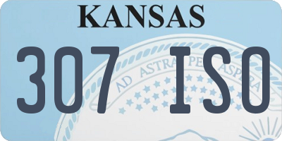 KS license plate 307ISO