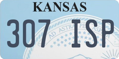 KS license plate 307ISP