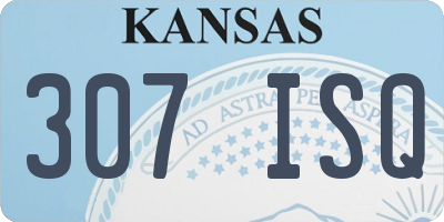 KS license plate 307ISQ