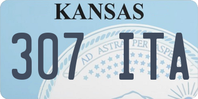 KS license plate 307ITA