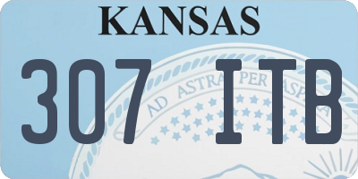 KS license plate 307ITB