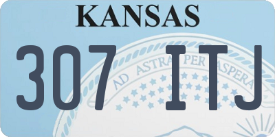 KS license plate 307ITJ