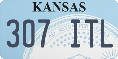 KS license plate 307ITL