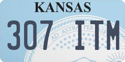 KS license plate 307ITM