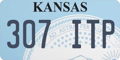 KS license plate 307ITP