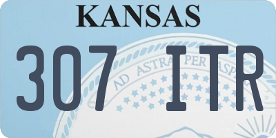 KS license plate 307ITR