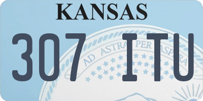 KS license plate 307ITU