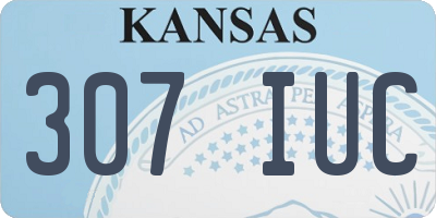 KS license plate 307IUC