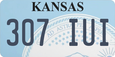 KS license plate 307IUI