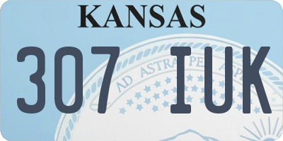 KS license plate 307IUK