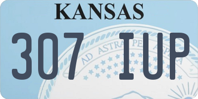 KS license plate 307IUP