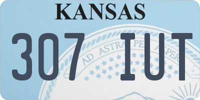 KS license plate 307IUT