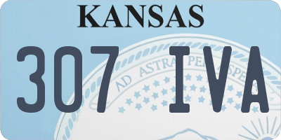KS license plate 307IVA