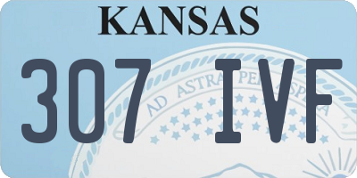 KS license plate 307IVF
