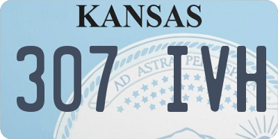 KS license plate 307IVH