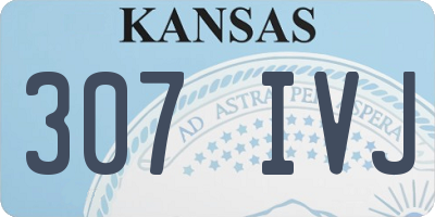 KS license plate 307IVJ