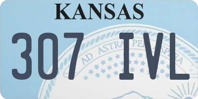 KS license plate 307IVL
