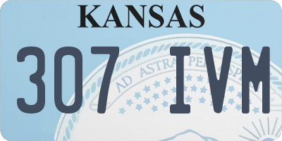 KS license plate 307IVM