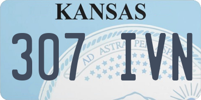 KS license plate 307IVN