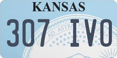 KS license plate 307IVO