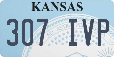 KS license plate 307IVP