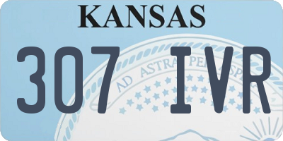 KS license plate 307IVR