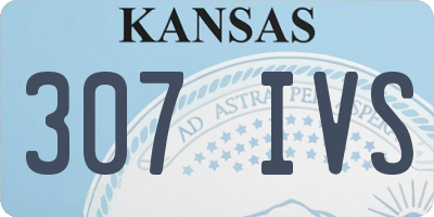 KS license plate 307IVS