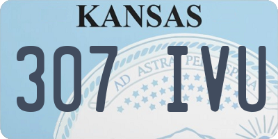 KS license plate 307IVU