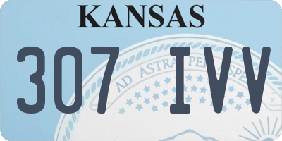 KS license plate 307IVV