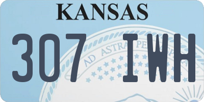 KS license plate 307IWH
