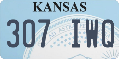 KS license plate 307IWQ