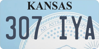 KS license plate 307IYA