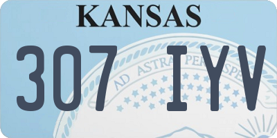 KS license plate 307IYV