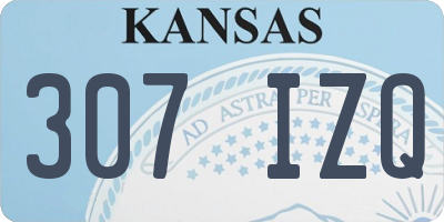 KS license plate 307IZQ