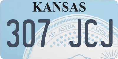 KS license plate 307JCJ