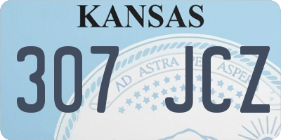 KS license plate 307JCZ