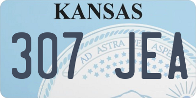 KS license plate 307JEA