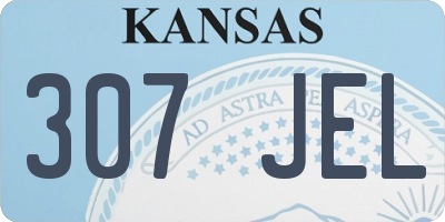 KS license plate 307JEL