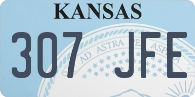 KS license plate 307JFE