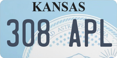 KS license plate 308APL