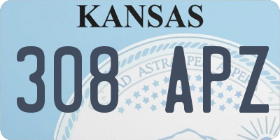KS license plate 308APZ